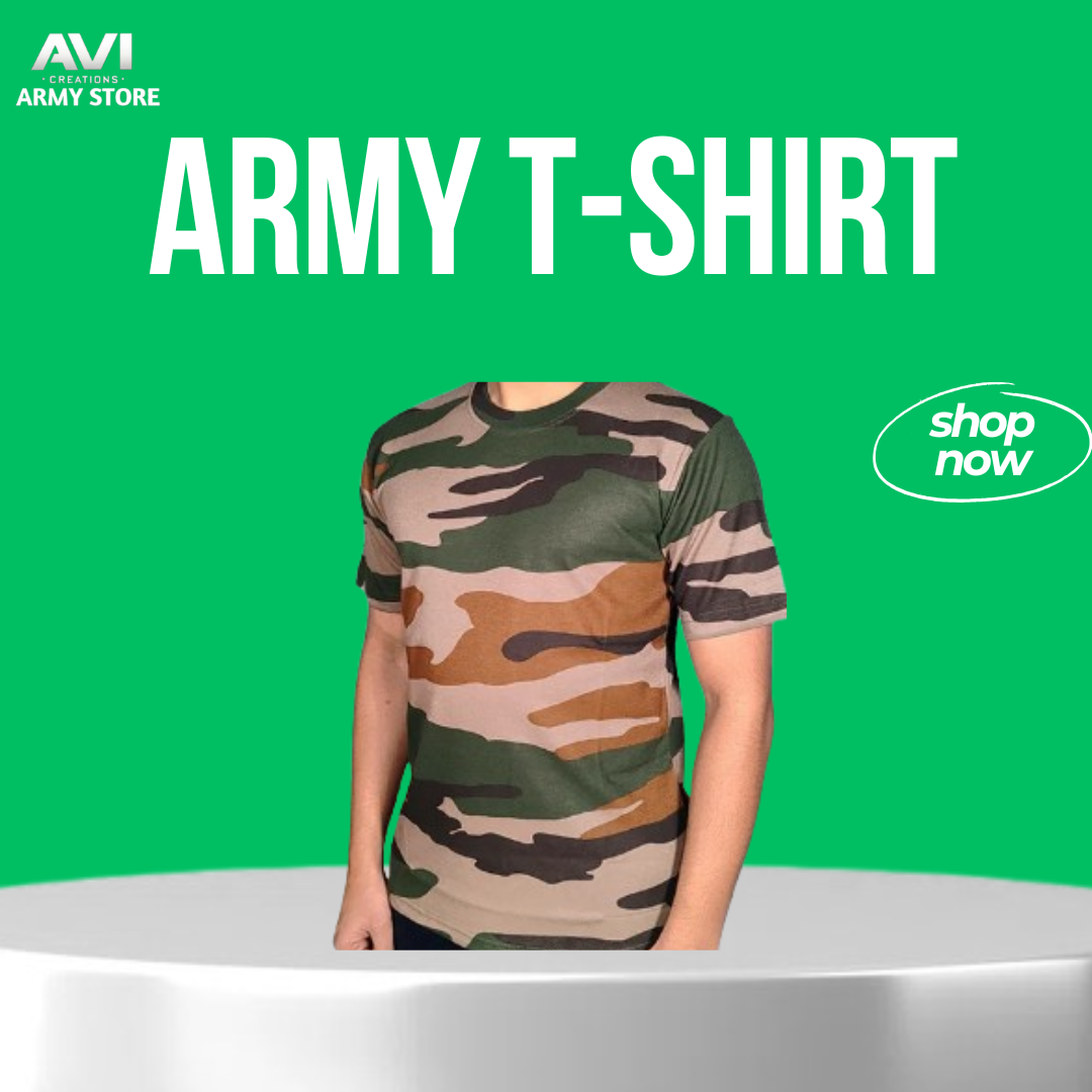 Indian Army Cheetah Half Sleeves T-Shirt