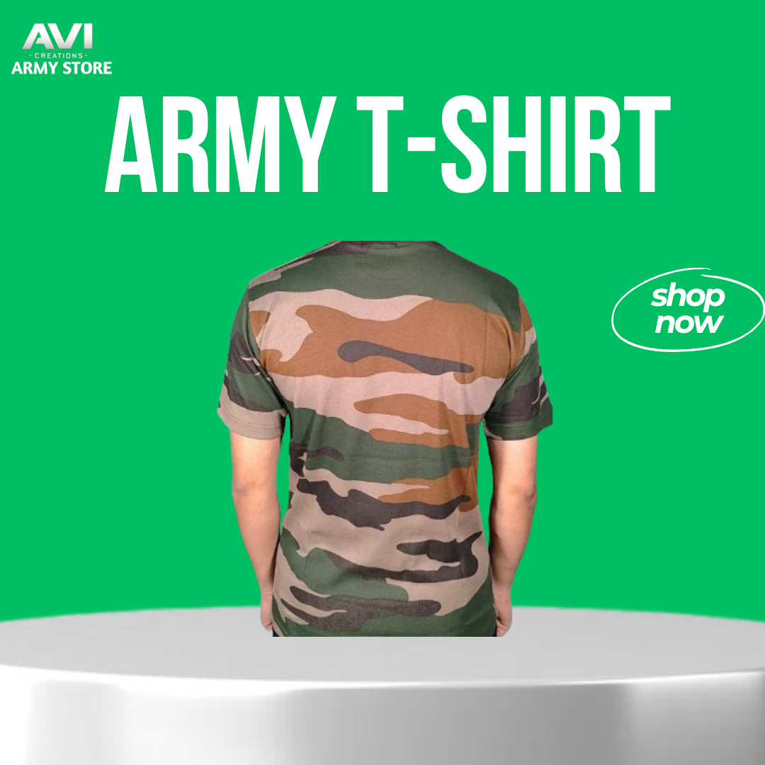 Indian Army Cheetah Half Sleeves T-Shirt