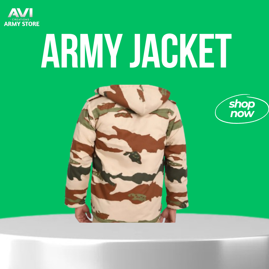 ITBP Uniform Jacket – Camouflage and Quilted with Full Sleeves