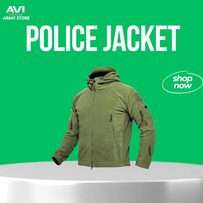 Tactical Softshell Police Jacket with Shoulder Flaps