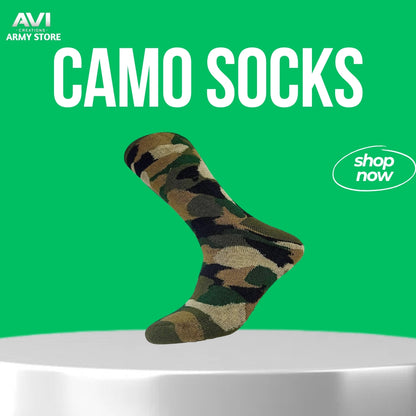 Woolen Cotton Army Patterned Camouflage Socks