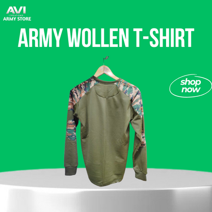 Army Woolen T-Shirt: Warmth and Comfort with Military-Inspired Style