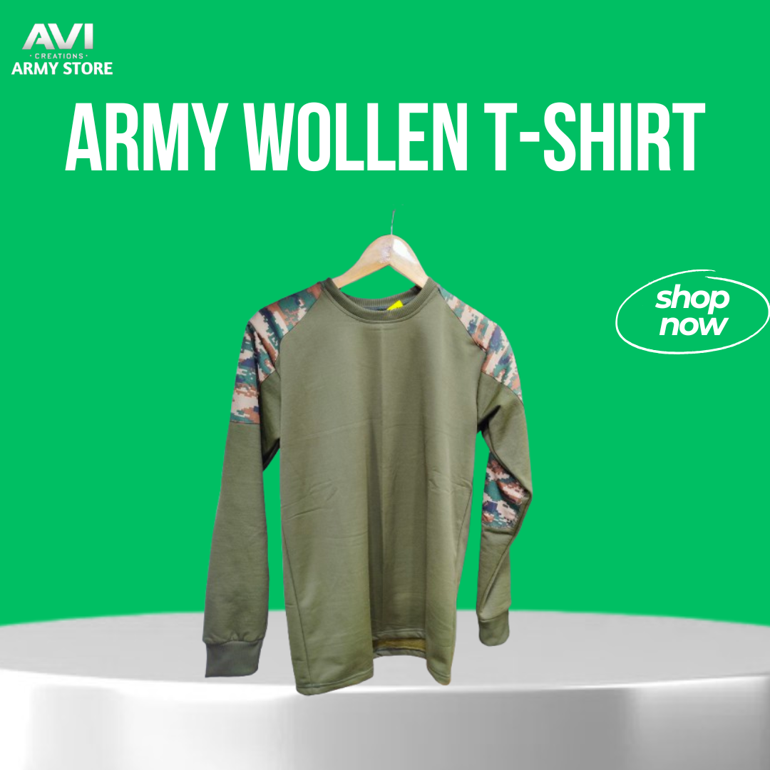 Army Woolen T-Shirt: Warmth and Comfort with Military-Inspired Style